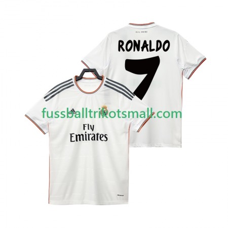 Fußballtrikots Real Madrid Cristiano Ronaldo 7 2013 2014 Retro Kurzarm Heimtrikotsatz kaufen